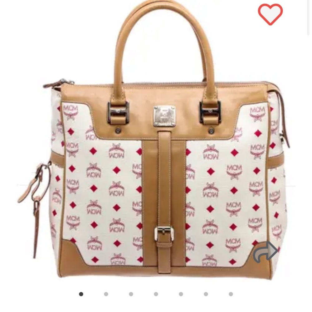 AUTH. MCM Visetos *RARE* Top Handle Top